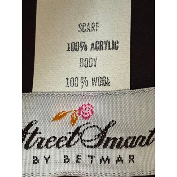 Street Smart by Betmar Wide Brim Black Hat w/ Wrap 100% Wool made in the USA main image 10